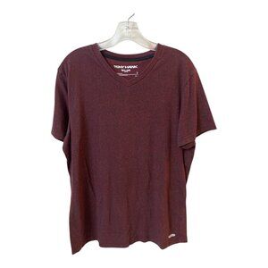Tony Hawk Next Level Men’s V-Neck Performance T-Shirt Burgundy Large